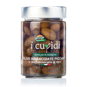 La Cupa prodotti agricoli tipici salentini olive schiacciate piccanti in vaso 300 gr