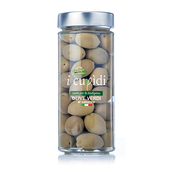La Cupa prodotti agricoli tipici salentini olive verdi al naturale in vaso 300 gr